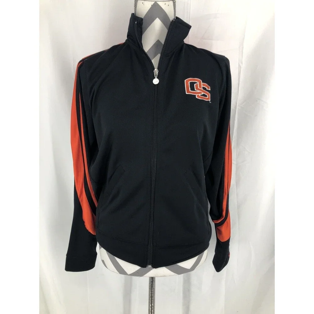 Vintage Y2K Nike Team OSU Oregon State Beavers Track Jacket Full Zip Medium 8-10